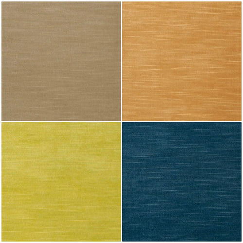 Heavy Duty Beige Orange Yellow Denim Blue Velvet Upholstery Fabric FB