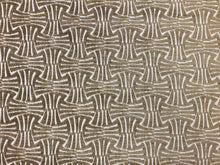 Load image into Gallery viewer, Castel Maison Mara Glaise Beige Wheat Off White Art Deco Geometric Abstract Chenille Upholstery Fabric