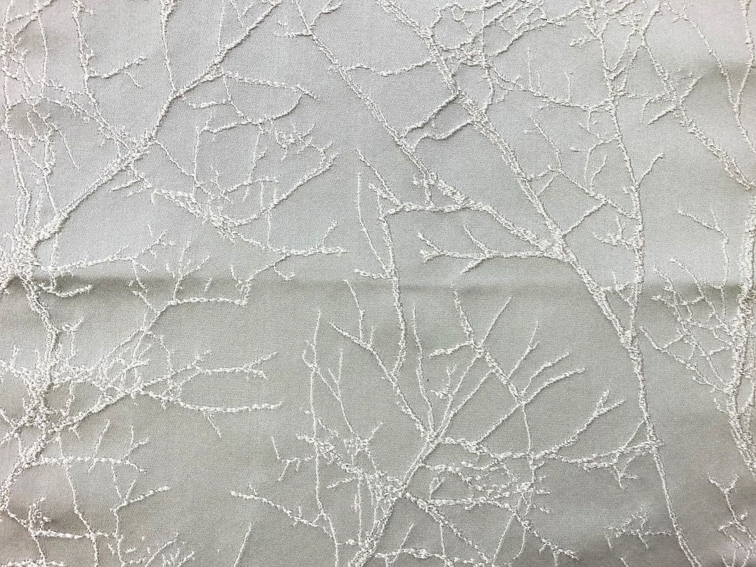 Beige Neutral Tree Botanical Abstract Pattern Upholstery Drapery Fabric
