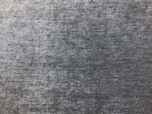 Load image into Gallery viewer, Designer Steel Grey Textured Water &amp; Stain Resistant Velvet Upholstery Drapery Fabric