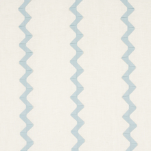 Load image into Gallery viewer, Schumacher Lazare Appliqué Fabric 82221 / Sky On Ivory