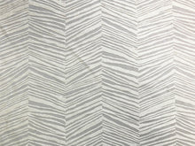 Load image into Gallery viewer, Designer Water &amp; Stain Resistant Beige Geometric Abstract Matelasse Herringbone Upholstery Drapery Fabric