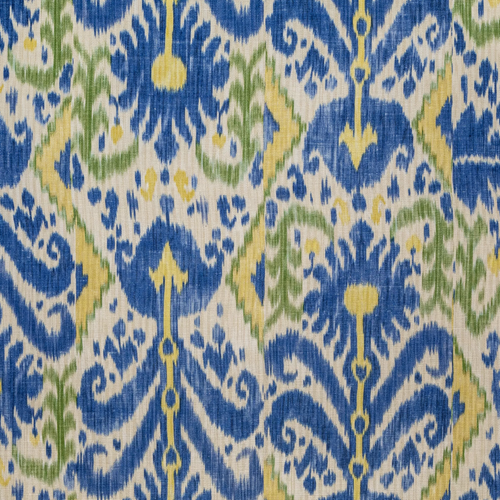 Lee Jofa Kamara Fabric / Blue Yellow