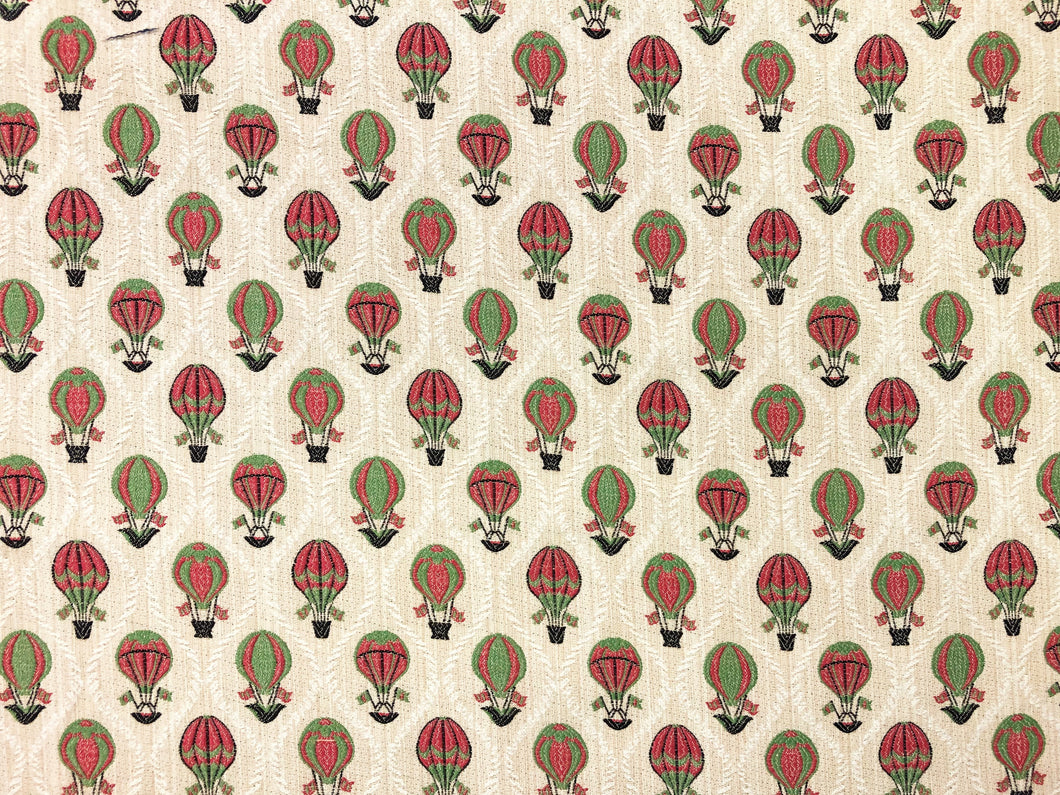 Lee Jofa Indianola Weave Pink Green Beige Hot Air Balloon Upholstery Drapery Fabric