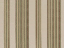 Load image into Gallery viewer, Heavy Duty Stripe Seafoam Fern Green Beige Brown Upholstery Drapery Fabric