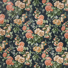 Load image into Gallery viewer, Lee Jofa Upton Cotton Fabric / Navy/Coral