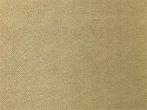 Designer MCM Mid Century Modern Water & Stain Resistant Gold Bronze Small Scale Geometric Abstract Upholstery Fabric