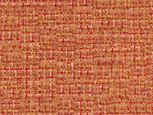 Load image into Gallery viewer, Water &amp; Stain Resistant Orange Red Cream MCM Tweed Upholstery Fabric