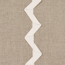 Load image into Gallery viewer, Schumacher Lazare Appliqué Fabric 82220 / Ivory On Natural
