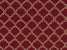 Load image into Gallery viewer, Burgundy Red Beige Trellis Diamond Upholstery Drapery Fabric