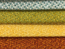 Load image into Gallery viewer, 2 Yds Min Designer Woven MCM Mid Century Modern Tweed Mint Green Yellow Orange Upholstery Fabric ETX-Empire
