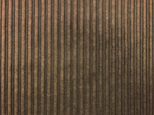 Load image into Gallery viewer, Designer Brown Cotton Water &amp; Stain Resistant Stripe Velvet Upholstery Fabric