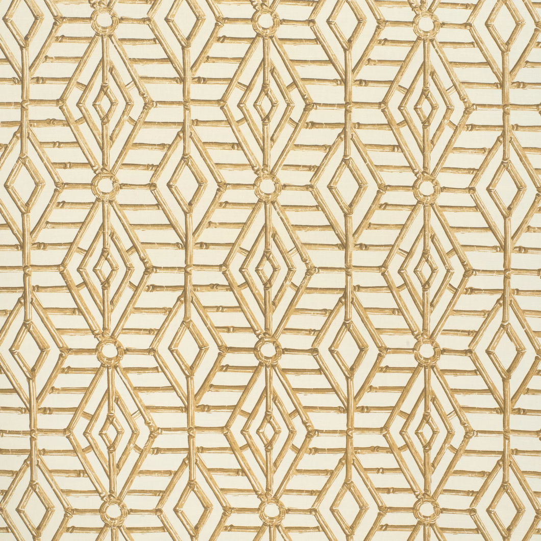 Lee Jofa Bamboo Cane Fabric / Beige/White