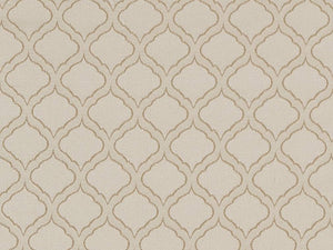 Beige Trellis Diamond Upholstery Drapery Fabric