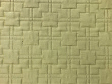 Load image into Gallery viewer, Designer Artichoke Green Geometric Abstract Quilted Matelasse Upholstery Fabric