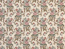 Load image into Gallery viewer, Heavy Duty Victorian Floral Tapestry Beige Pink Green Mauve Blue Black Upholstery Fabric
