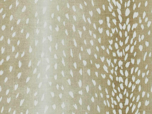Linen Rayon Taupe Cream Ivory Fawn Animal Print Upholstery Drapery Fabric