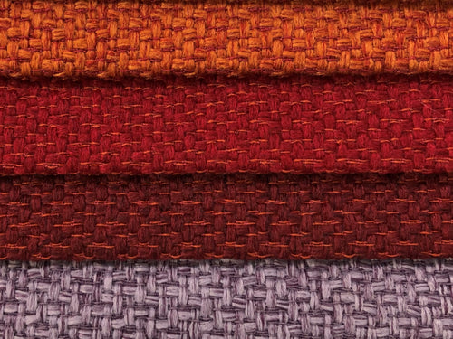 2 Yds Min Designer Woven MCM Mid Century Modern Tweed Orange Red Burgundy Lilac Upholstery Fabric ETX-Empire