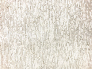 Beige Off White Ivory Shimmery Abstract Drapery Fabric