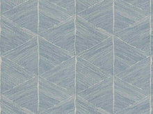 Load image into Gallery viewer, French Blue Grey Abstract Geometric Upholstery Fabric
