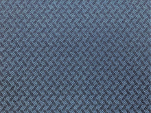 Load image into Gallery viewer, Designer Reversible British Wool Abstract Navy Blue Geometric Herringbone Mid Century Modern Upholstery Drapery Fabric