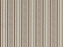 Load image into Gallery viewer, Silver Grey Brown Stripe Upholstery Drapery Fabric