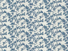 Load image into Gallery viewer, Crypton Off White French Blue Floral Upholstery Fabric