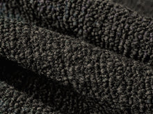 Load image into Gallery viewer, Designer Charcoal Grey Wool Blend Italian Boucle Upholstery Fabric