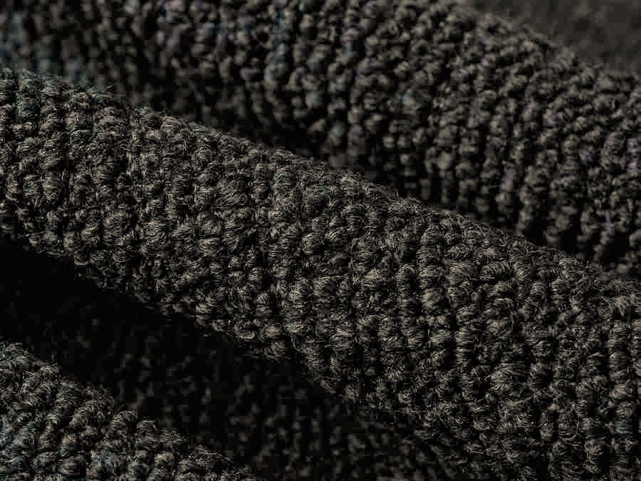 Designer Charcoal Grey Wool Blend Italian Boucle Upholstery Fabric