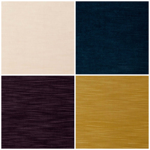 Heavy Duty Ivory Navy Blue Dark Purple Gold Velvet Upholstery Fabric FB