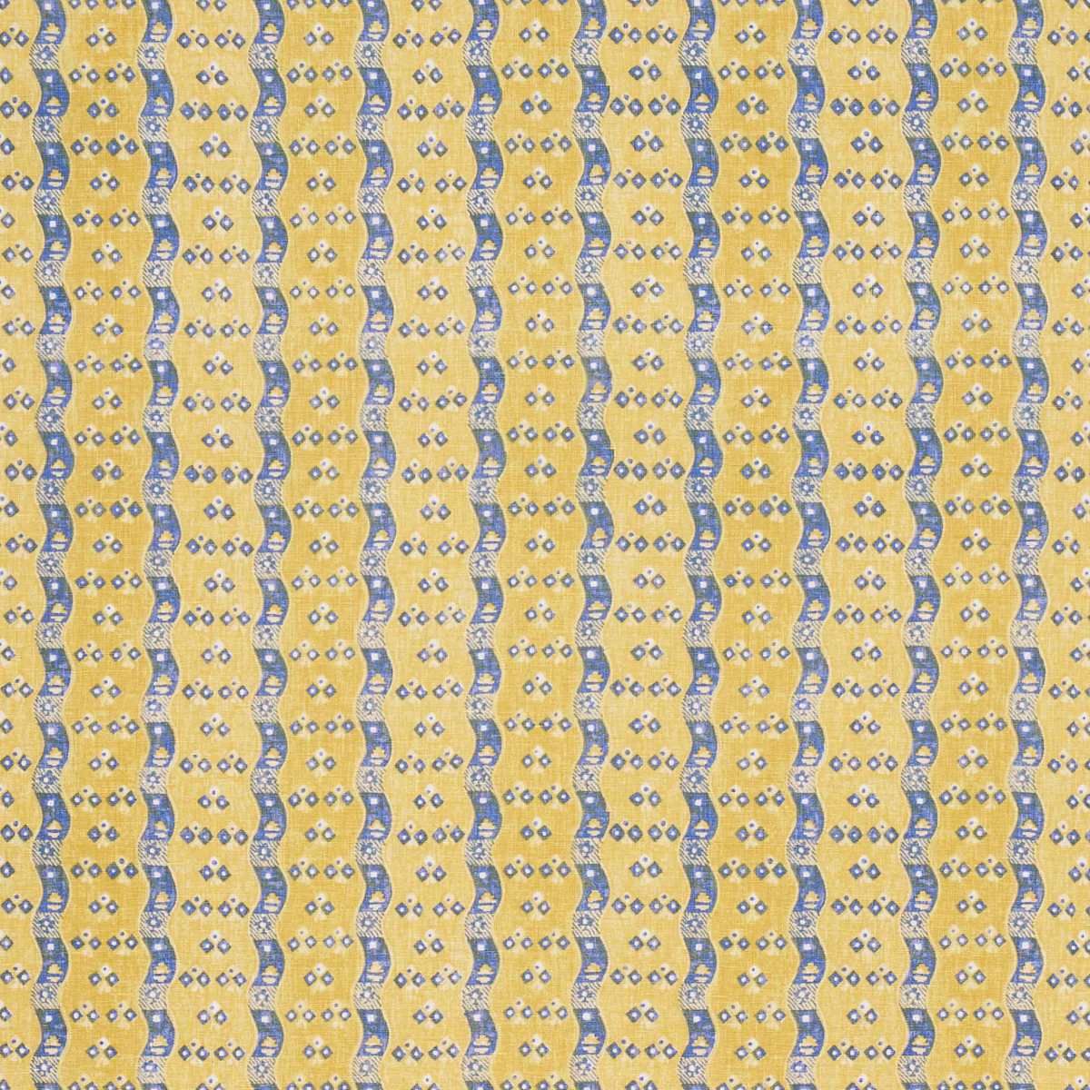 Schumacher Fabric by the yard / 54 wide Fabric / Light Yellow