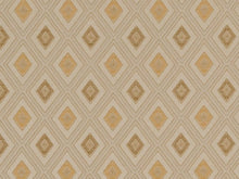 Load image into Gallery viewer, Heavy Duty Geometric Diamond Ivory Gold Beige Off White Upholstery Drapery Fabric