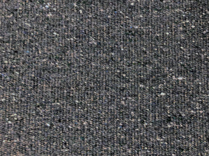 Designer British Wool Linen Mid Century Modern Speckled Charcoal Gray Navy Blue Off White Green Upholstery Tweed Fabric