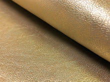 Load image into Gallery viewer, Designer Italian Gold Silver Metallic Heavy Duty Hollywood Regency Faux Leather Upholstery Vinyl