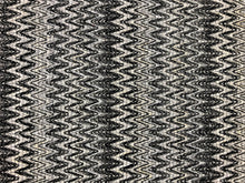 Load image into Gallery viewer, Designer Woven Chevron Geometric Black Gray Charcoal Beige Upholstery Fabric