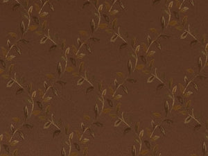 Heavy Duty Leaf Brocade Brown Beige Gold Green Upholstery Drapery Fabric