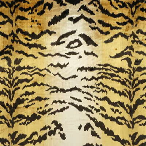 Lee Jofa Silk Tiger Velvet Fabric / Oro