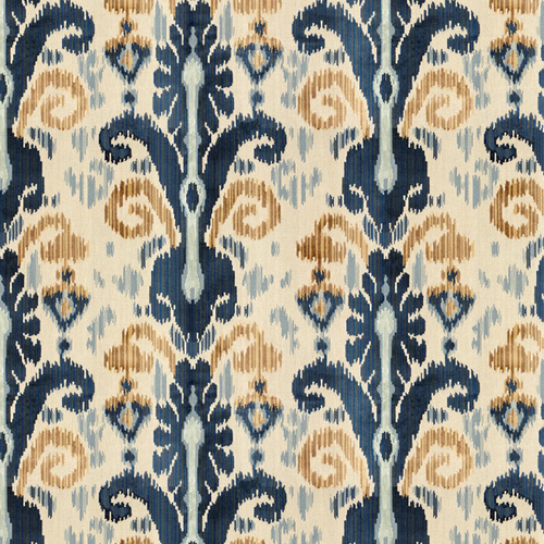 Lee Jofa Pardah Velvet Fabric / Blue