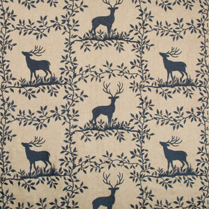 Lee Jofa Caribou Emb Fabric / Navy