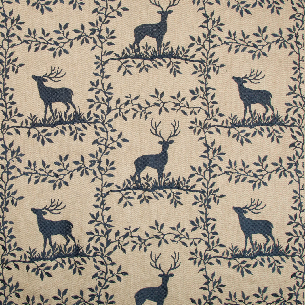 Lee Jofa Caribou Emb Fabric / Navy