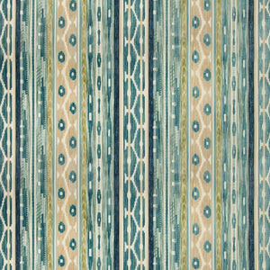 Lee Jofa Desning Velvet Fabric / Blue/Aqua