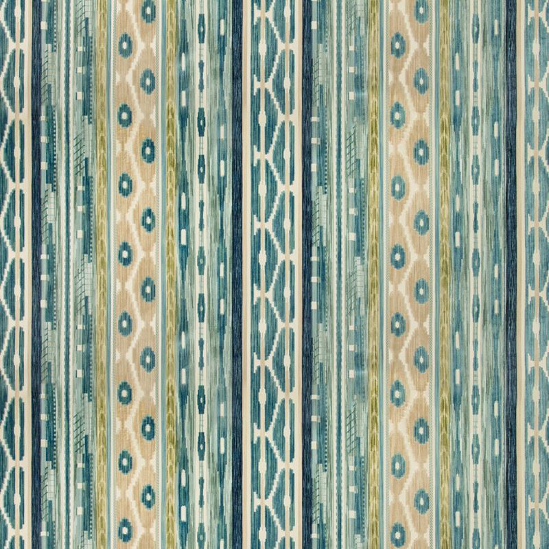 Lee Jofa Desning Velvet Fabric / Blue/Aqua