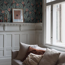 Load image into Gallery viewer, Schumacher Hidden Ivy Wallpaper 2251 / Blue