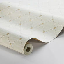Load image into Gallery viewer, Schumacher Golden Trellis Wallpaper 2267 / Parchment And Gold