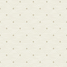 Load image into Gallery viewer, Schumacher Golden Trellis Wallpaper 2267 / Parchment And Gold