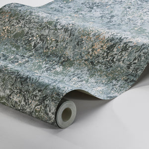 Schumacher Travertine Wallpaper 2288 / Spruce
