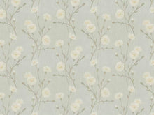 Load image into Gallery viewer, Grey Beige Botanical Floral Embroidered Drapery Fabric