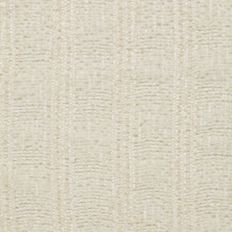 SCHUMACHER WOOL & MOHAIR STRIPE FABRIC 2611530 / CREAM