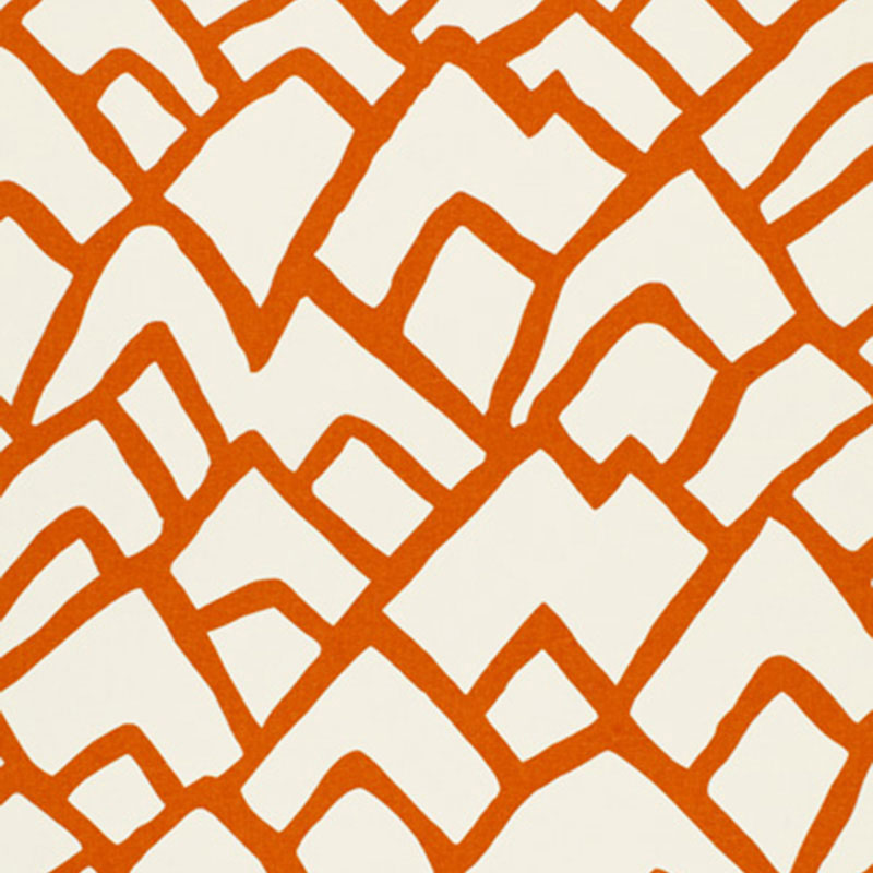 SCHUMACHER ZIMBA FABRIC / ORANGE