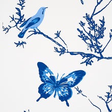 Load image into Gallery viewer, Schumacher Birds &amp; Butterflies Wallpaper 2704421 / Porcelain